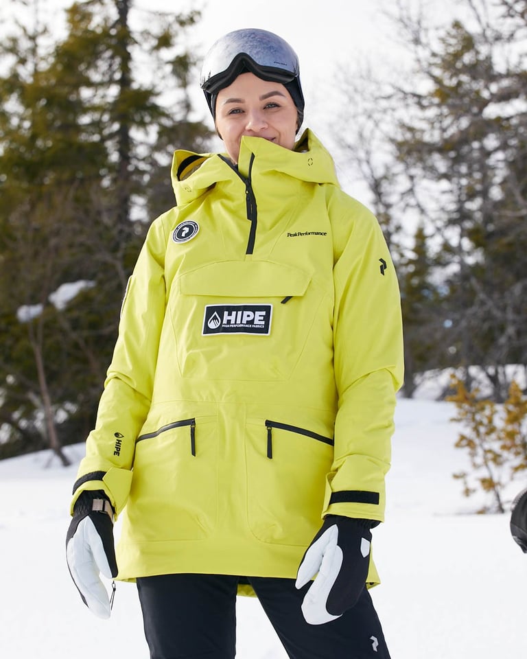 Peak Performance Vertixs 2L Jacket Patch - Gul | Getinspired.no