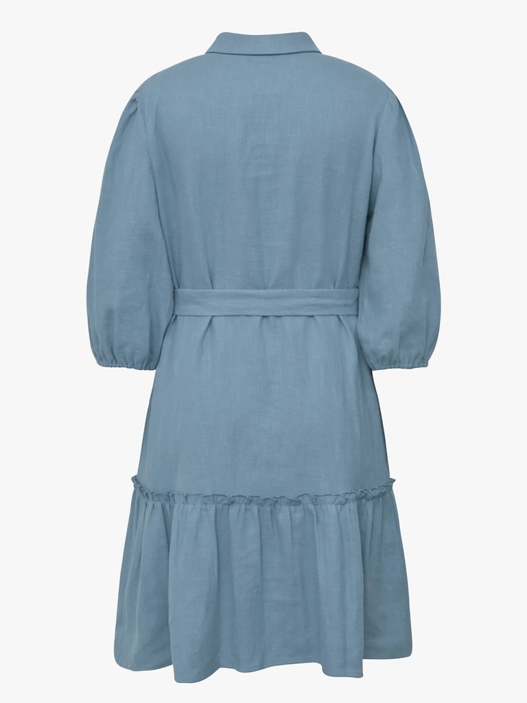 A-View Linen Dress - Bl | Getinspired.no