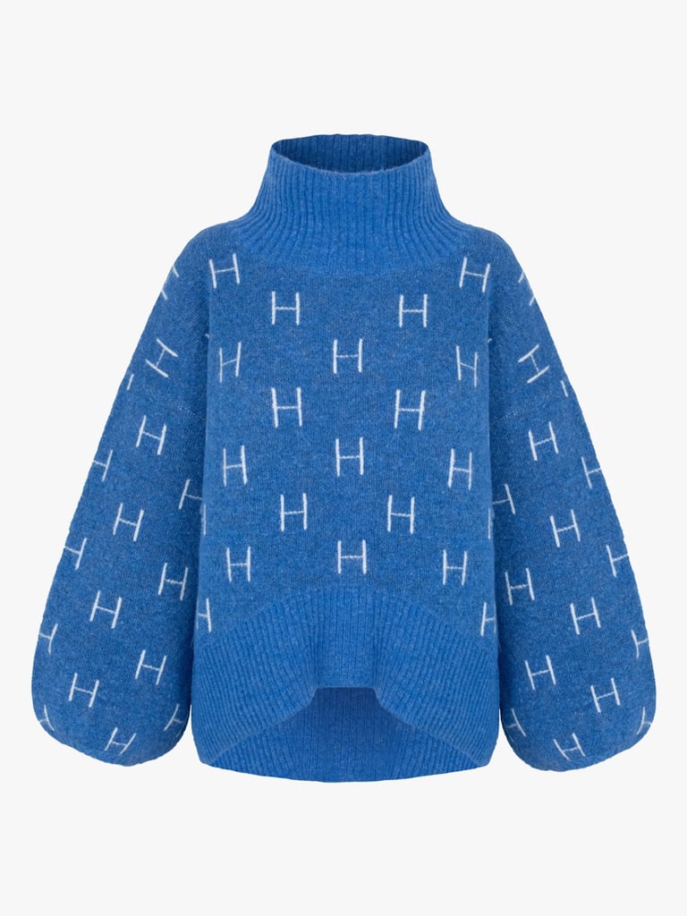 Hést Fam Sweater Short - Blå | Getinspired.no