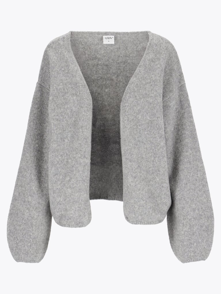 Løøv Dahlia Open Cardigan - Grå | Getinspired.no