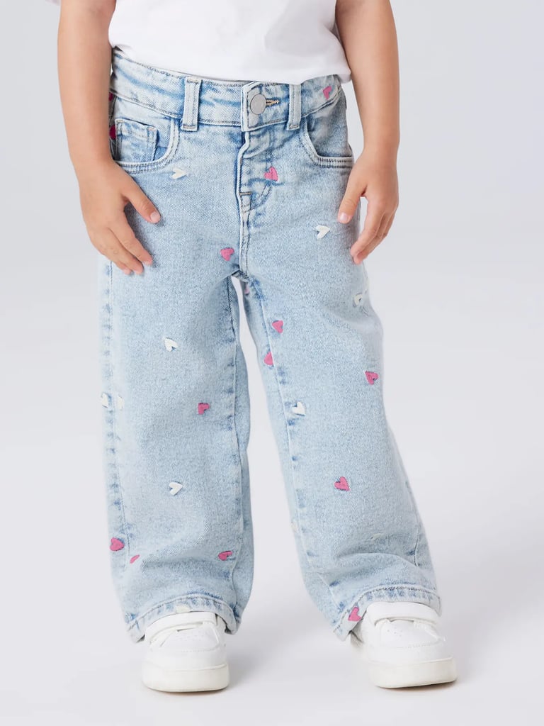 NAME IT Meisjes Meisje Nkfpolly Bootcut Jeans 8808-Dt Tb, blauw (medium blue denim), 134