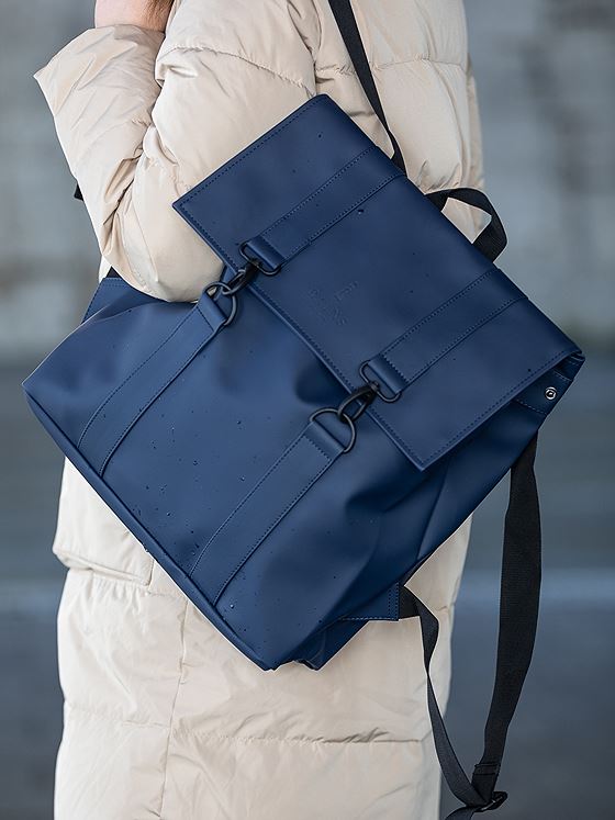 Rains Messenger Bag Blue