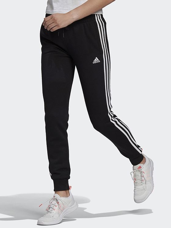 adidas 3-Stripes French Terry Pant Black/ White