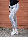 adidas 3-Stripes French Terry Pant Medium Grey Heather / White