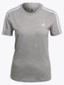 adidas 3-Stripes Cotton Tee Medium Grey Heather / White