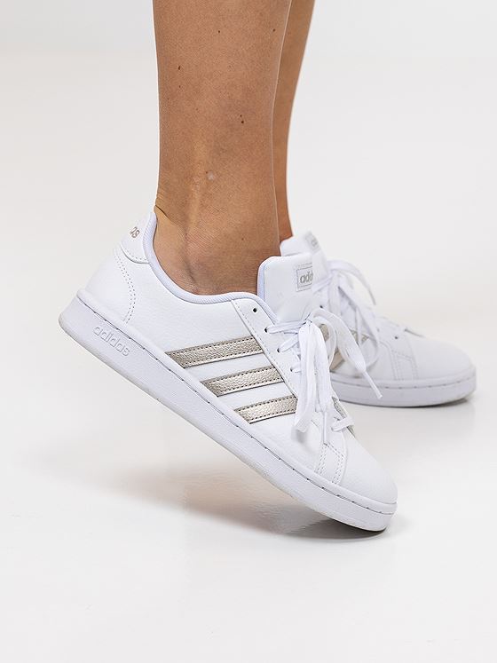 adidas Grand Court Cloud White / Platin Metallic / Cloud White