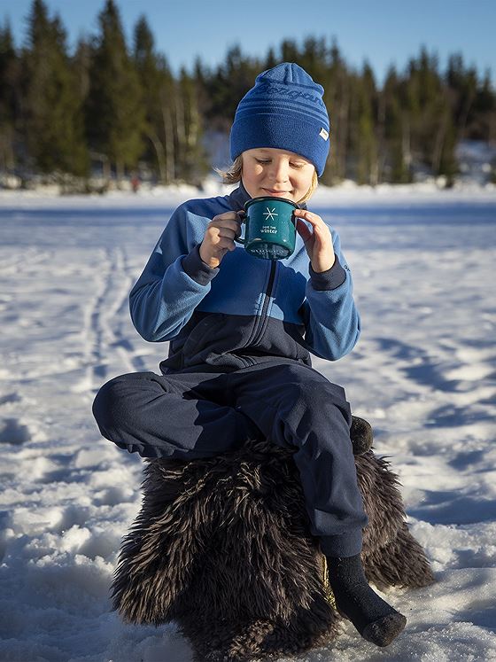 Bergans Smådøl V5 LongZip Kids Set Navy Blue / Riviera Blue