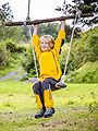 Bergans Lilletind Kids Coverall Light Golden Yellow/Solid Charcoal