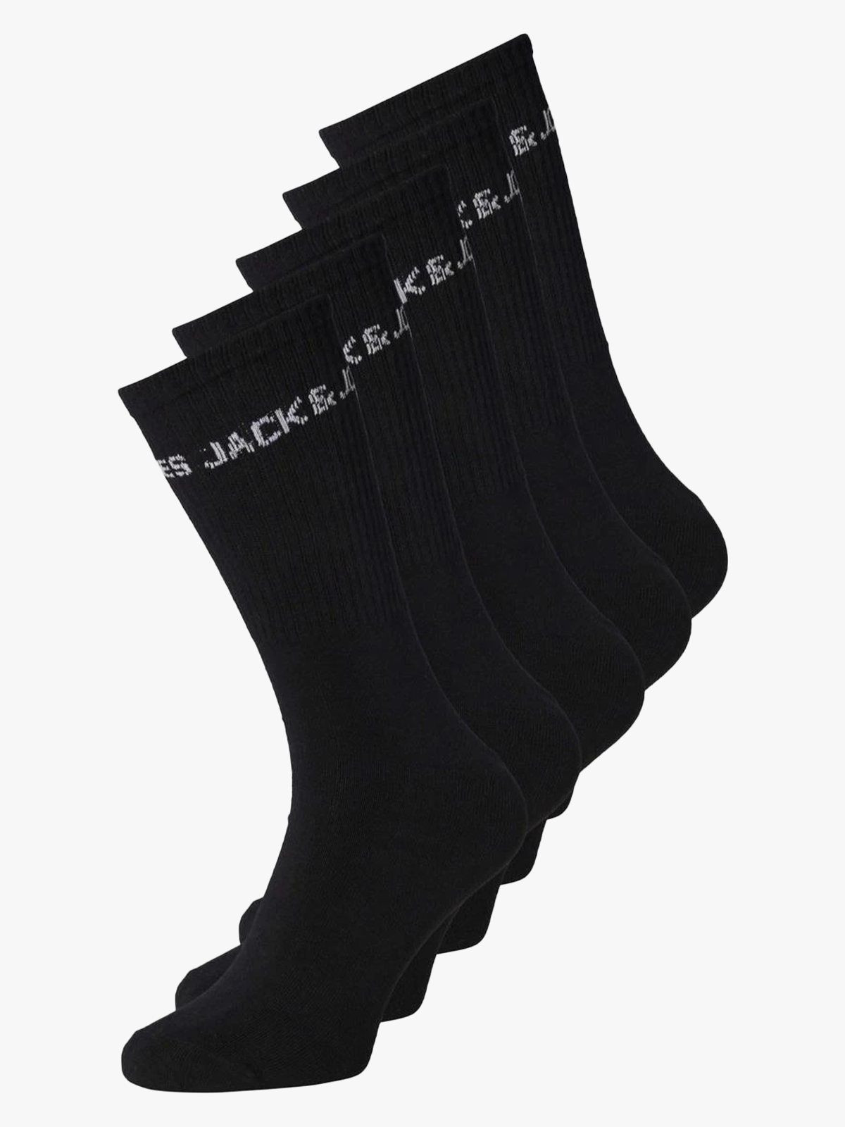 Black Basic Logo Tennis Sokker 5-pakning Noos str. 33/37