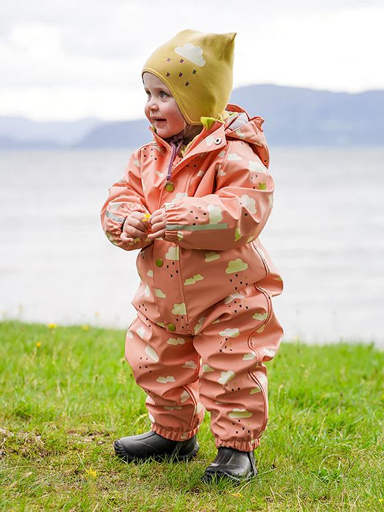 Kattnakken Regndress Baby Vêret Dahlia