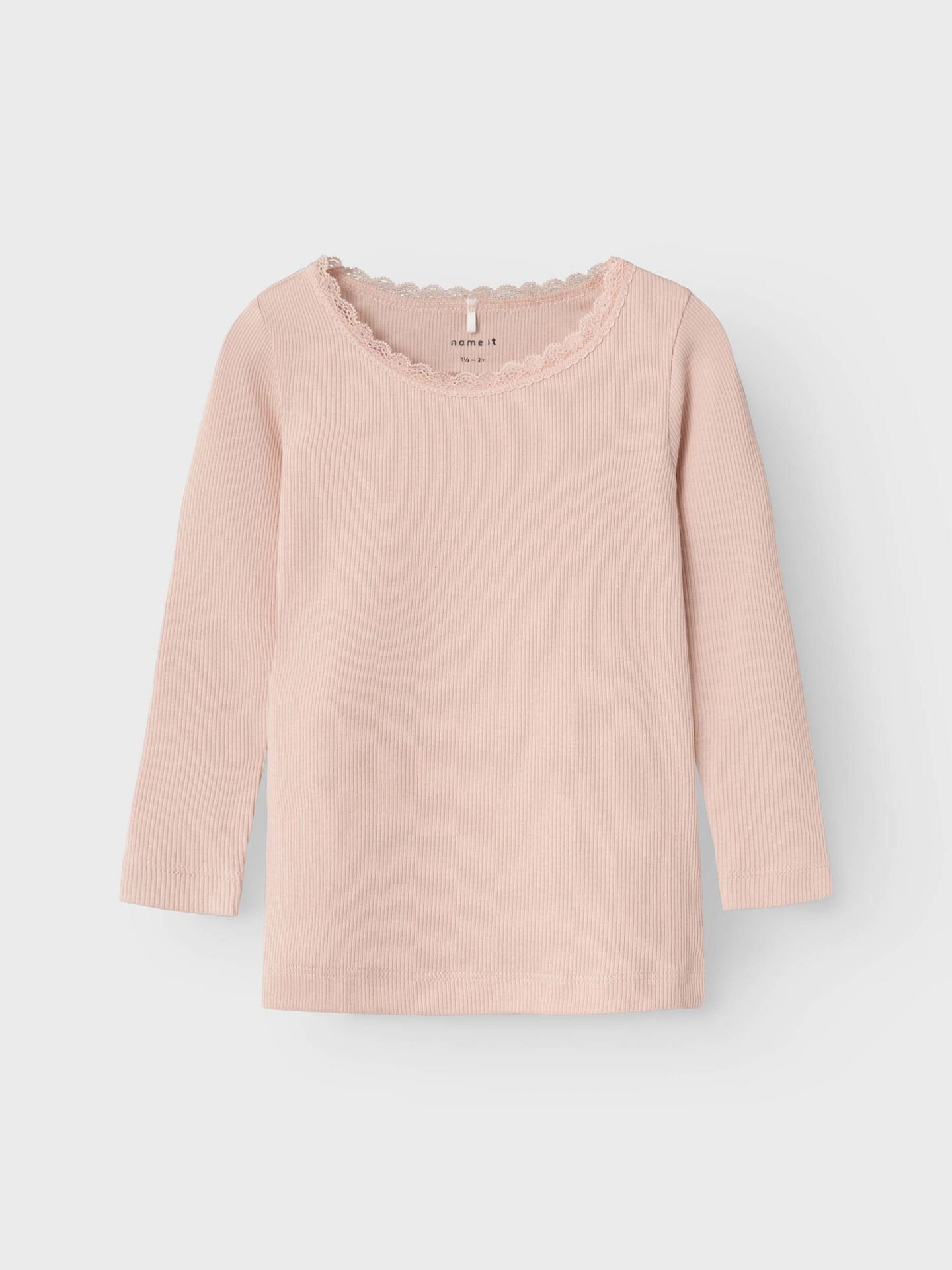 Name It Kab Long Sleeve Top Sepia Rose