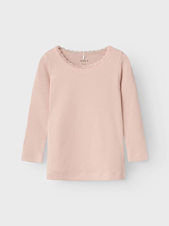 Name It Kab Long Sleeve Top Sepia Rose