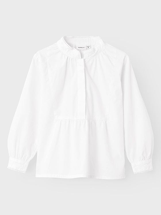 Name It Terina Long Sleeve Shirt XXIV Bright White