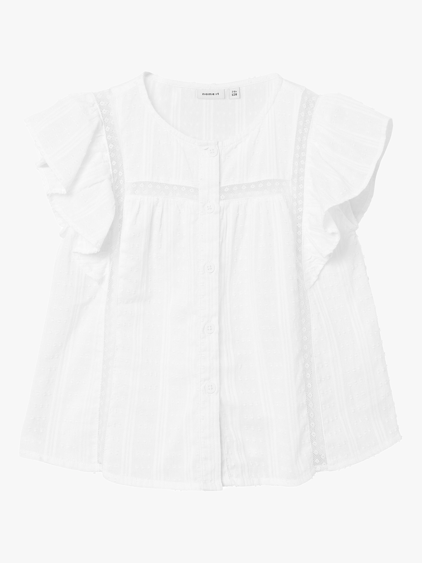 Name It Fatidia Short Sleeve Top Bright White