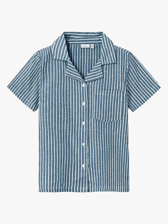 Name It Hilom Short Sleeve Shirt Provincial Blue
