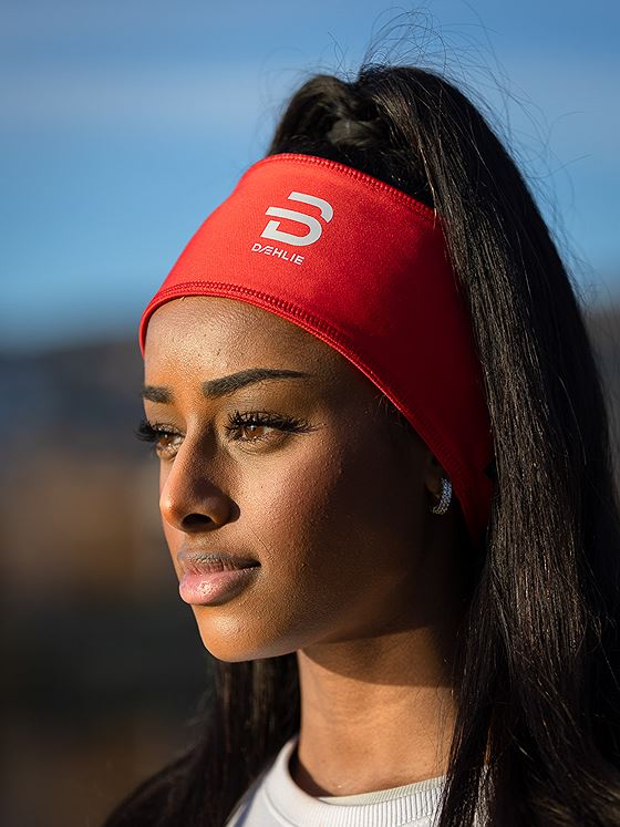 Dæhlie Headband Polyknit High Risk Red