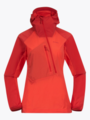 Bergans Cecilie Light Wind Anorak Energy Red / Red Leaf