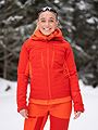 Bergans Cecilie Mountain Softshell Jacket Red Leaf / Energy Red