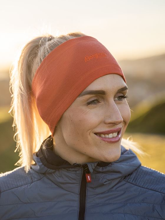 Bergans Wool Headband Brick