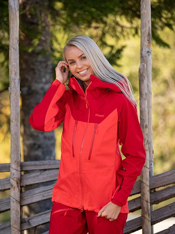 Bergans Cecilie 3L Jacket Light Dahlia Red / Dahlia Red