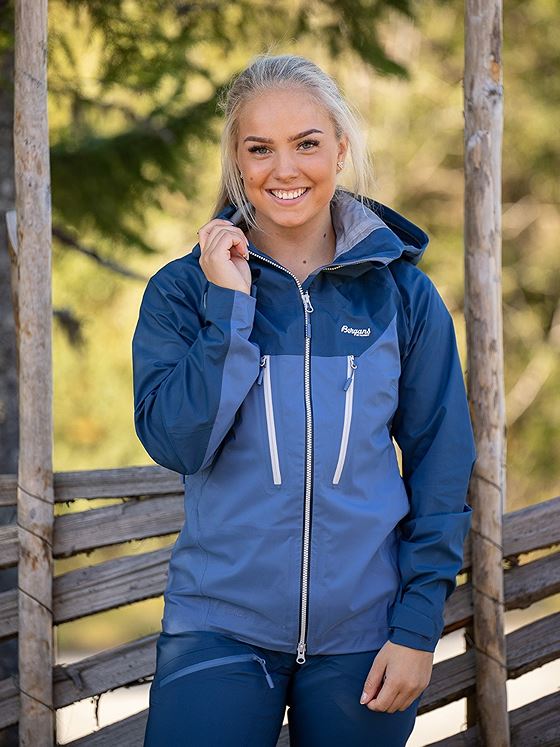 Bergans Cecilie 3L Jacket Light Thunder Blue / Thunder Blue / Silver Grey