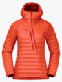 Bergans Cecilie Down Light Anorak Energy Red / Red Leaf