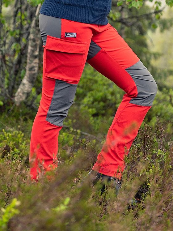 Bergans Nordmarka Hybrid Pant Red Sand / Solid Dark Grey