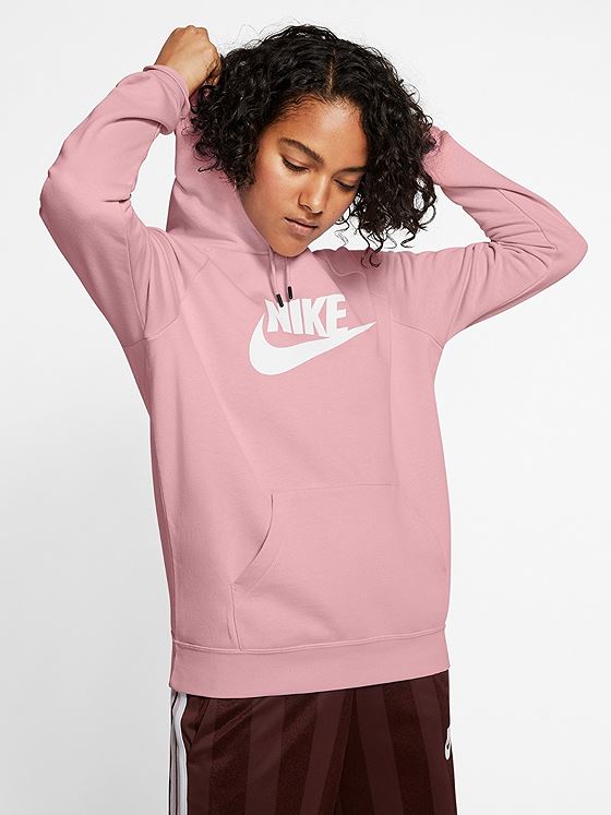 Nike Essential Hoodie Pink Glaze / White
