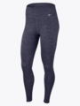 Nike One Luxe Mid Rise Heathered Tights Obsidian / Clear