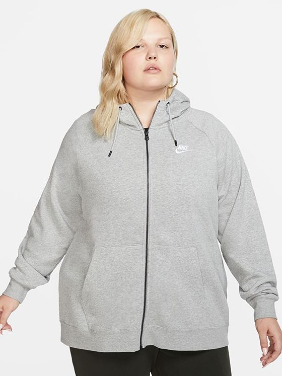 Nike Sportswear Essential Full Zip Hoodie Dark Grey Heather