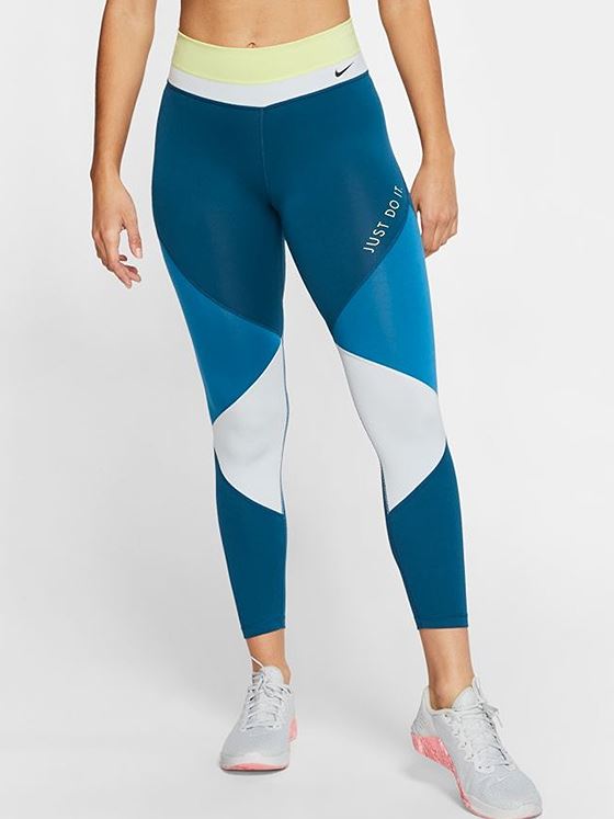 Nike One Tights 7/8 Limelight/ Valerian Blue