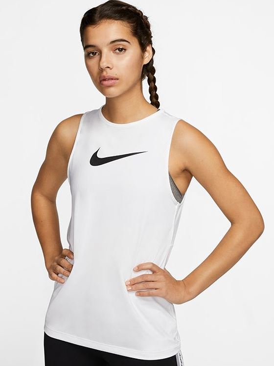 Nike Pro Tank White/ Black