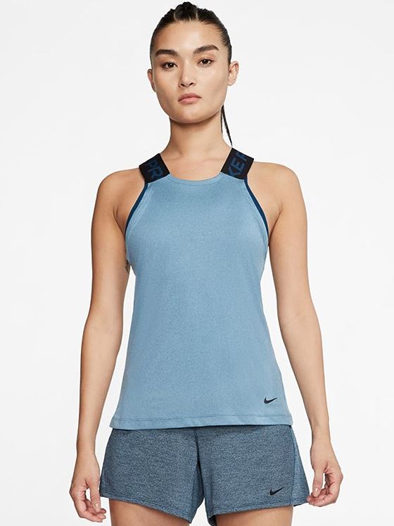 Nike Dry Tank Elastika Essential Valerian Blue/ Pure/ Black