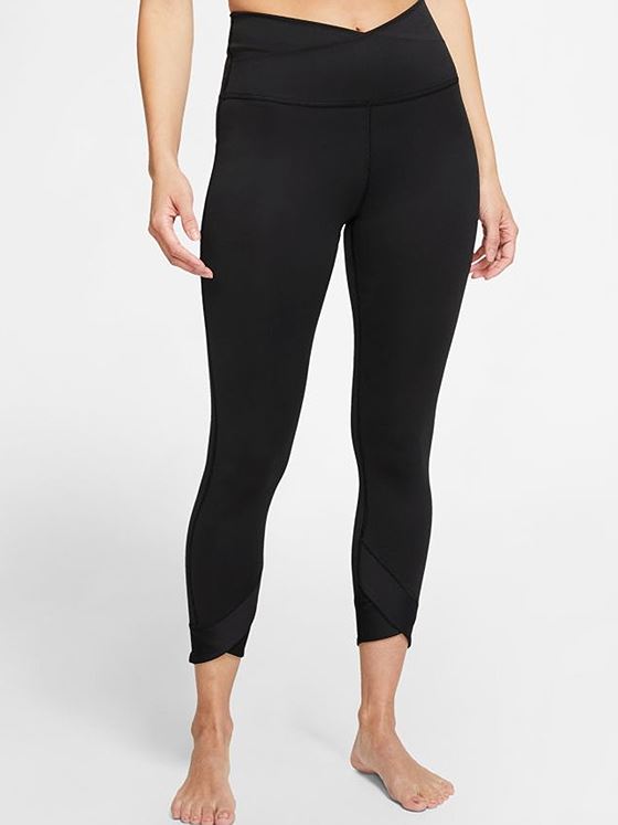 Nike Yoga Wrap 7/8 Tights Black/ Dark Smoke Grey