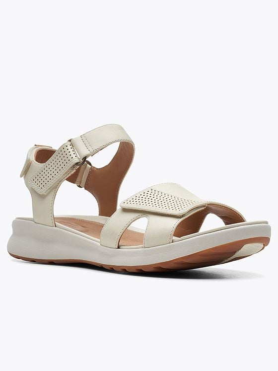 Clarks Un Karely Sun Offwhite Leather