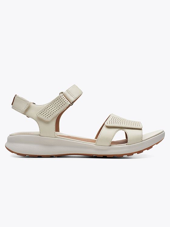 Clarks Un Adorn Calm Offwhite Leather Getinspired.no