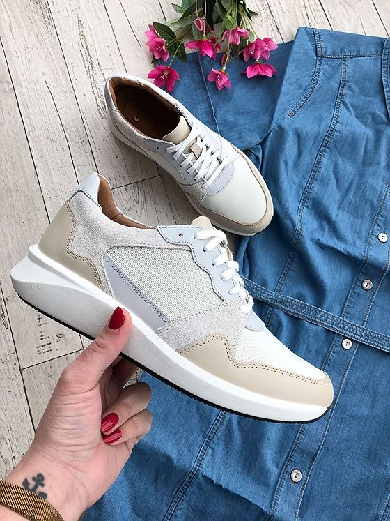 Clarks Un Rio Run White Combi