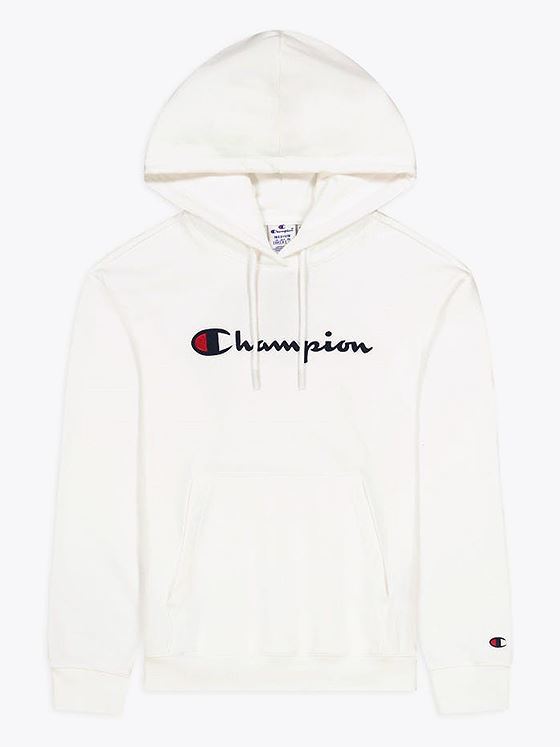 Champion Logo Hoodie White