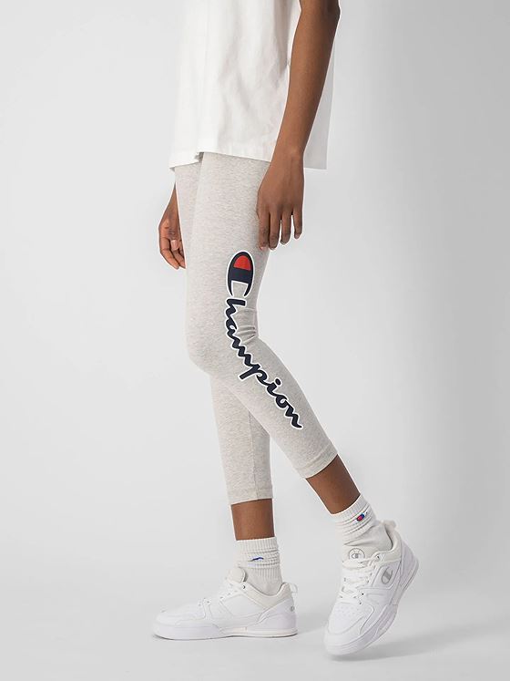 Champion High Waist Crop Leggings Light Grey