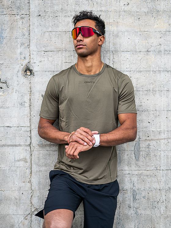 Craft Adv Essence Short Sleeve Tee Grønn