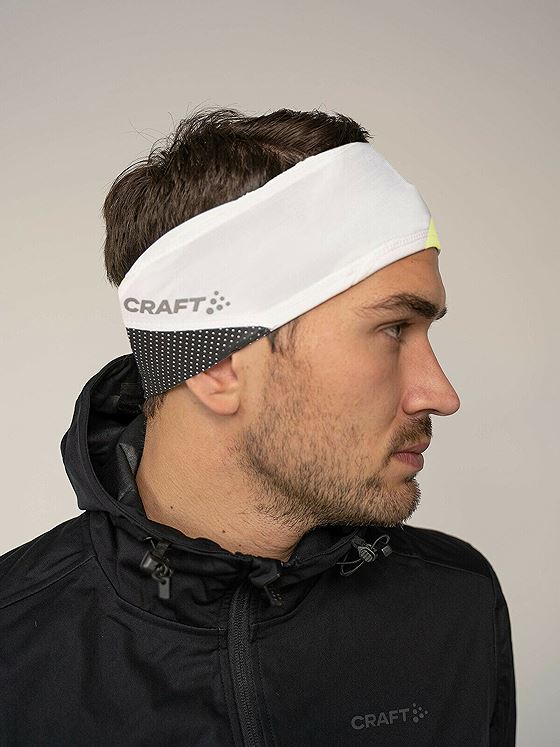 Craft ADV Lumen Fleece Headband Ash White-Flumino