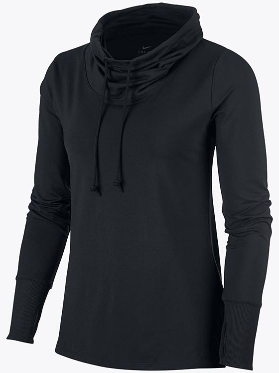 Nike Yoga Core Essential Jersey Cover Up Black/ Dark Smoke Grey