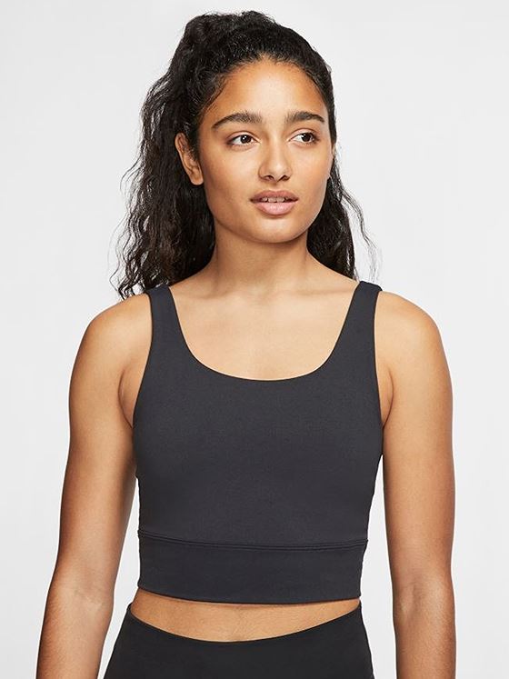 Nike Yoga Luxe Crop Tank Black/ Dark Smoke Grey