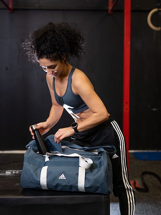 adidas 4 Athletes Duffle Bag Legacy Blue/ White