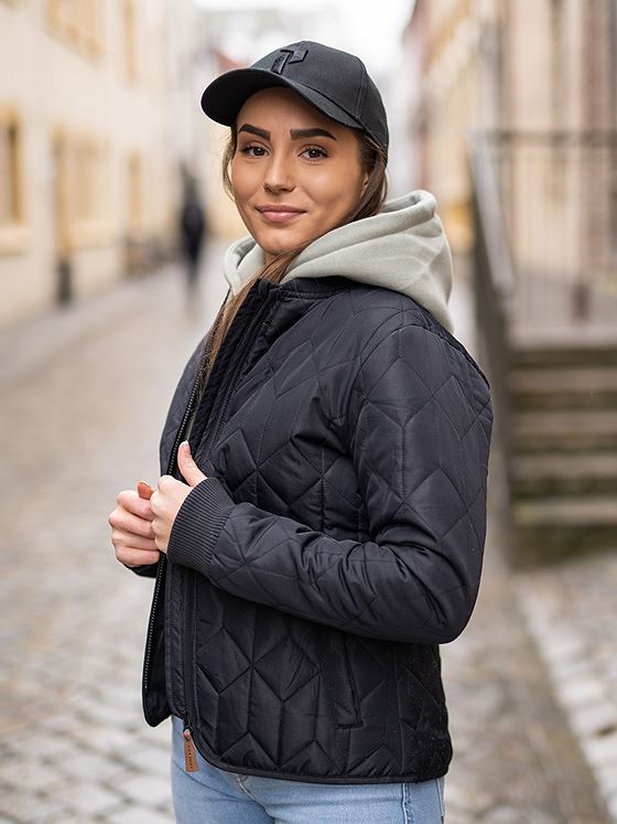 Weather Report Piper Quilted Jacket Black