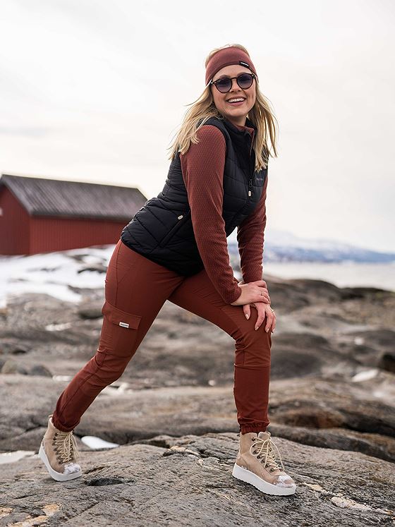 Twentyfour x GI Shape Tights Rødbrun - Get Inspired Exclusive Collection
