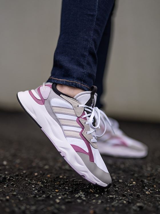 adidas Futureflow White/ Chalk White/ Purple Tint- Sneaker