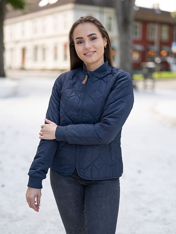 Weather Report Piper Quilted Jacket Navy Blazer