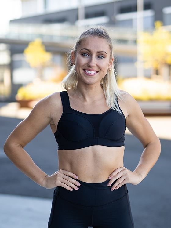 Stay In Place High Support Sports Bra - Black