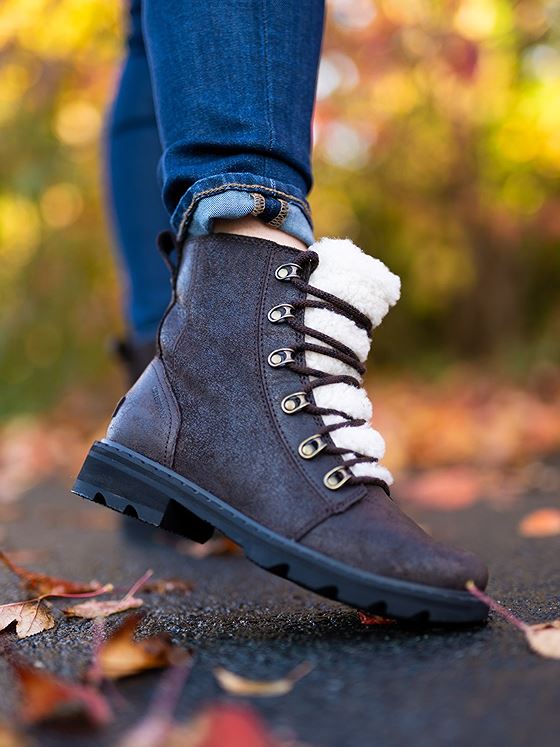 Sorel Lennox Lace Cozy Blackened Brown